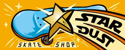 星塵滑板貼紙設計